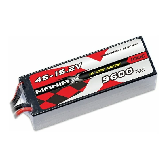 HV Lipo 4S-15.2V 9600mAh 100C Sert Kutu Yarış Araba Aküsü