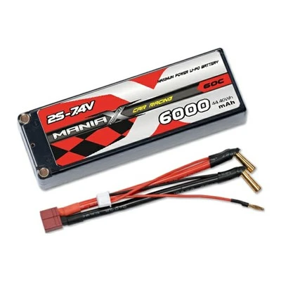 2S-7.4V 6000mAh 60C Sert Kutu Yarış Araba Aküsü